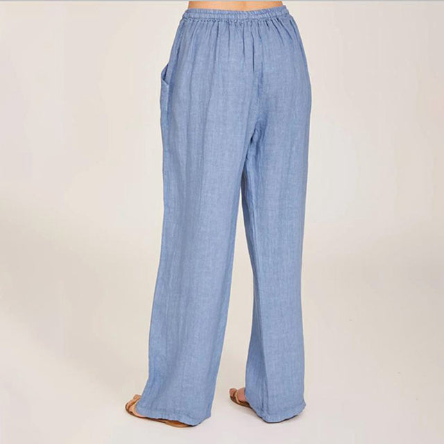 Enara | Pantaloni a gamba larga con coulisse, vestibilità morbida e fluida