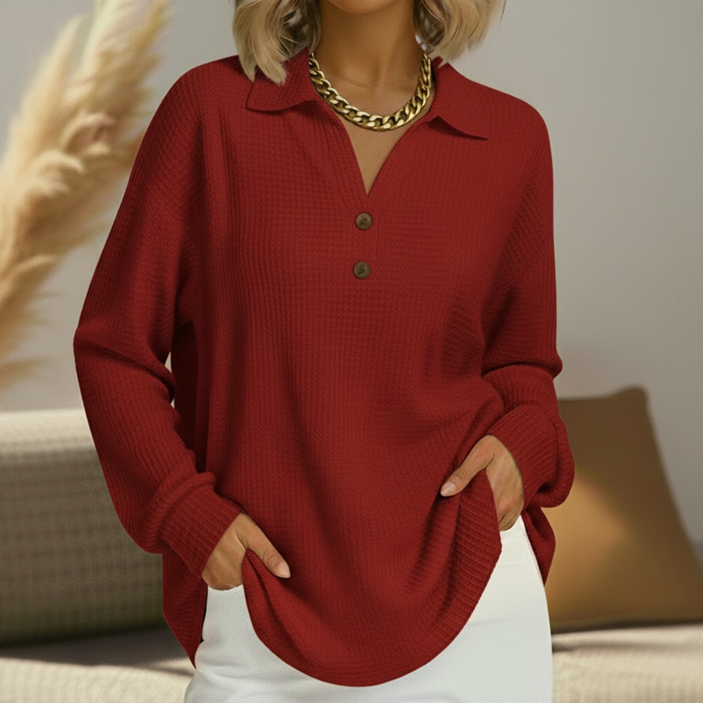 Isabelle | Maglia Morbida con Colletto Elegante