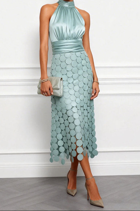 Ginevra | Abito midi elegante con applicazioni