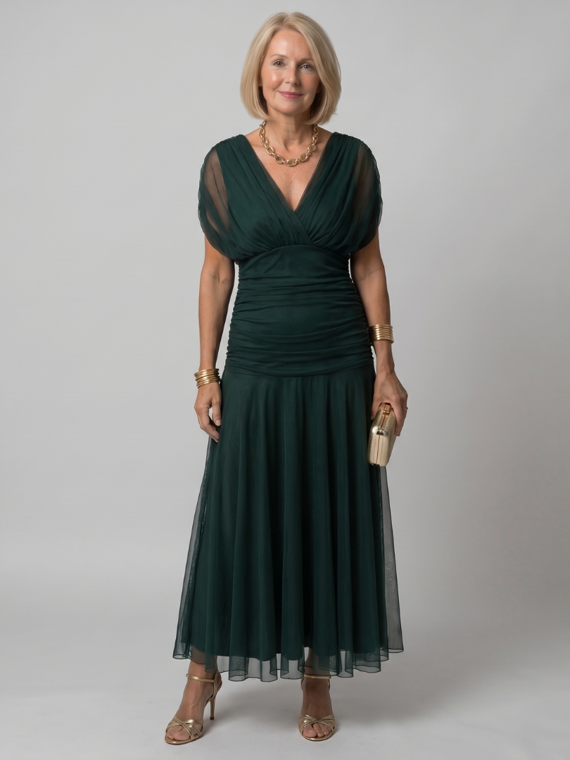 Calen™ Elegante Abito Midi Floreale