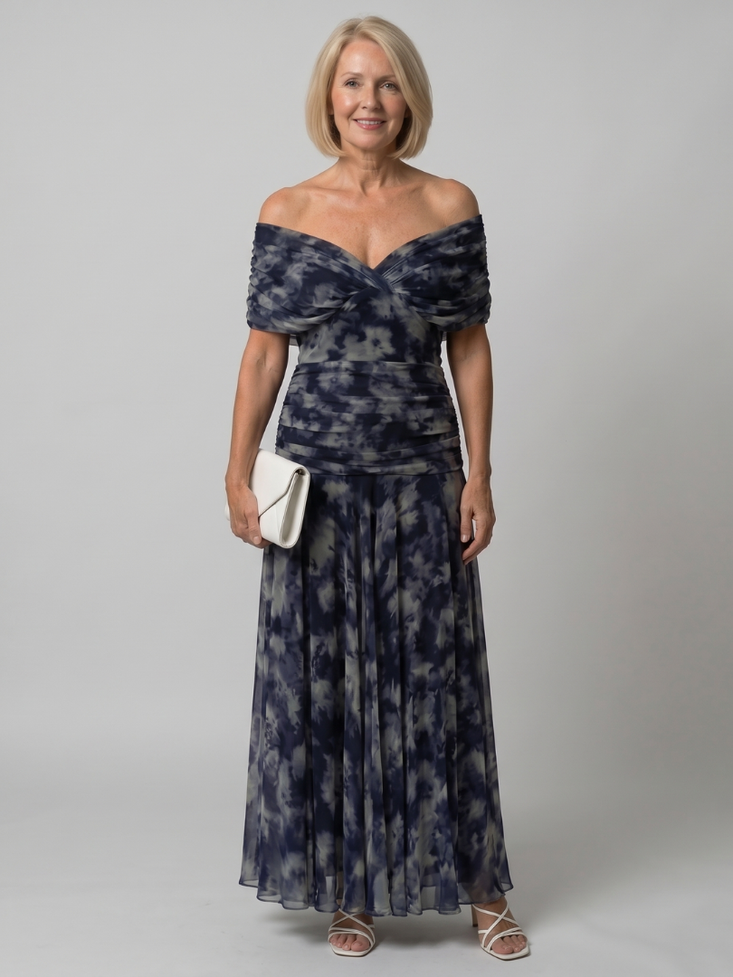 Calen™ Elegante Abito Midi Floreale