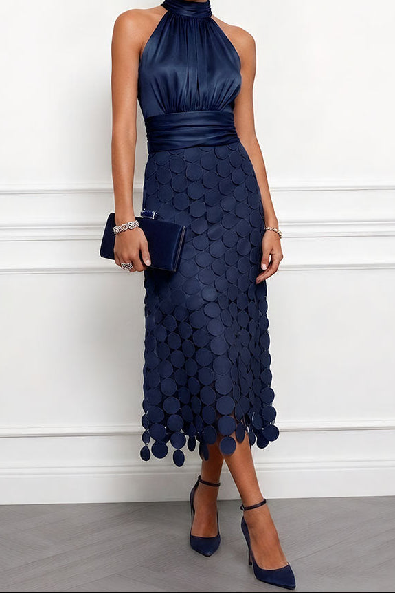 Ginevra | Abito midi elegante con applicazioni