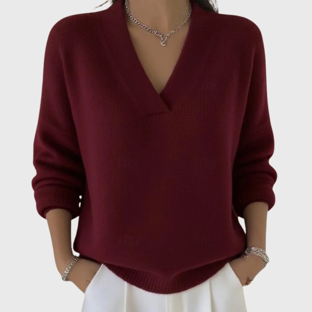 Noor | Maglia Morbida con Scollo a V
