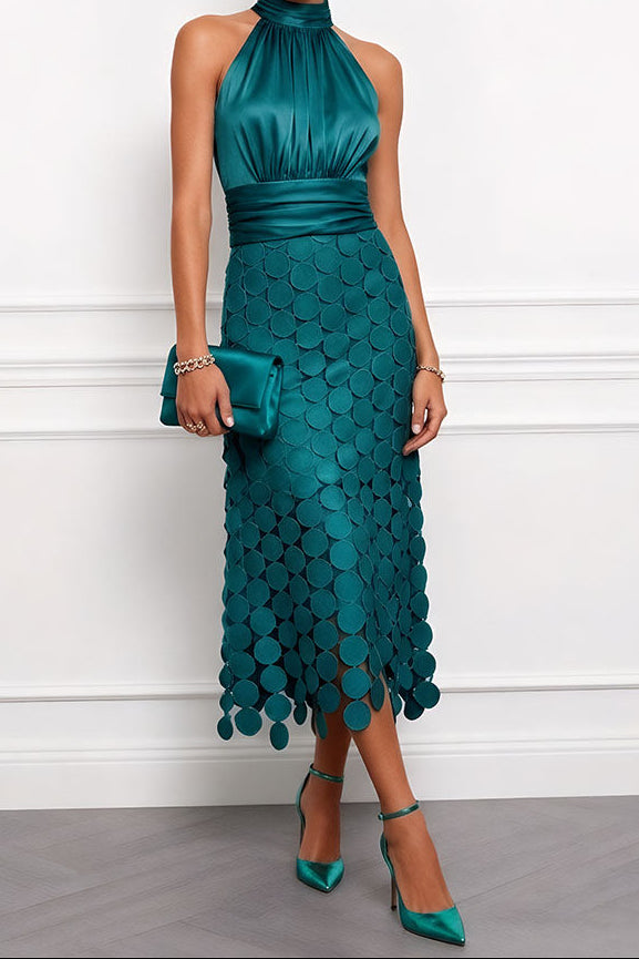 Ginevra | Abito midi elegante con applicazioni