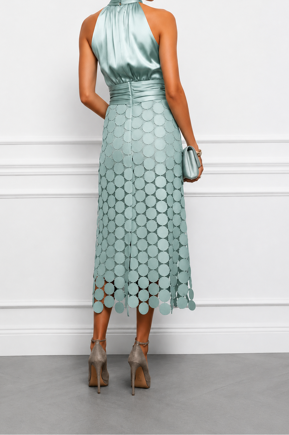 Ginevra | Abito midi elegante con applicazioni