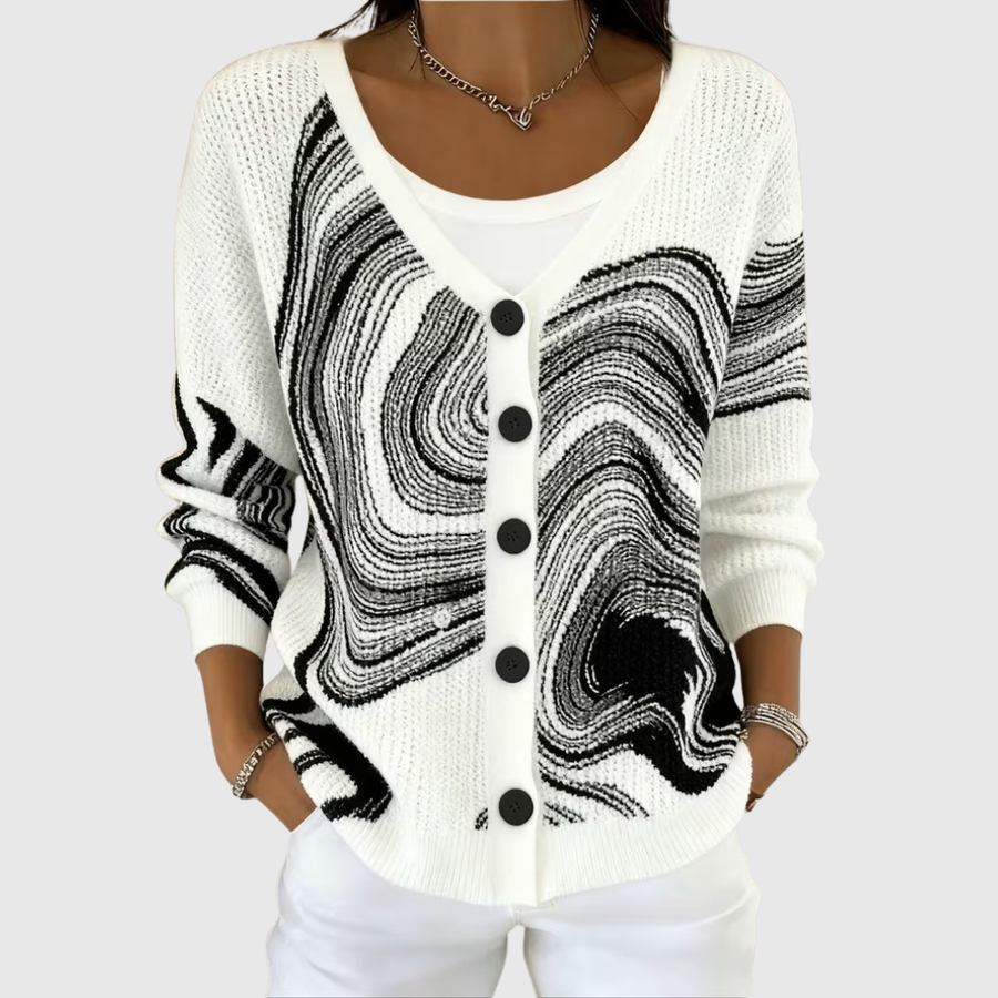 Cardigan in Maglia Confortevole con Bottoni