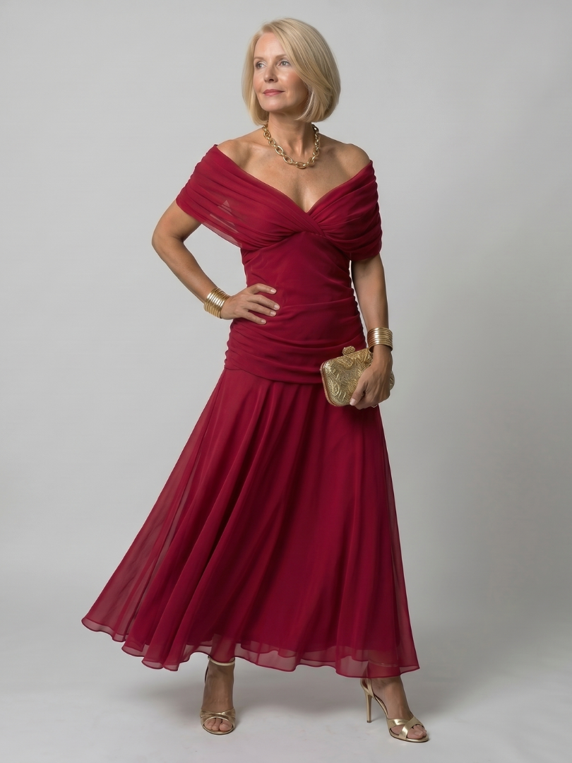 Calen™ Elegante Abito Midi Floreale