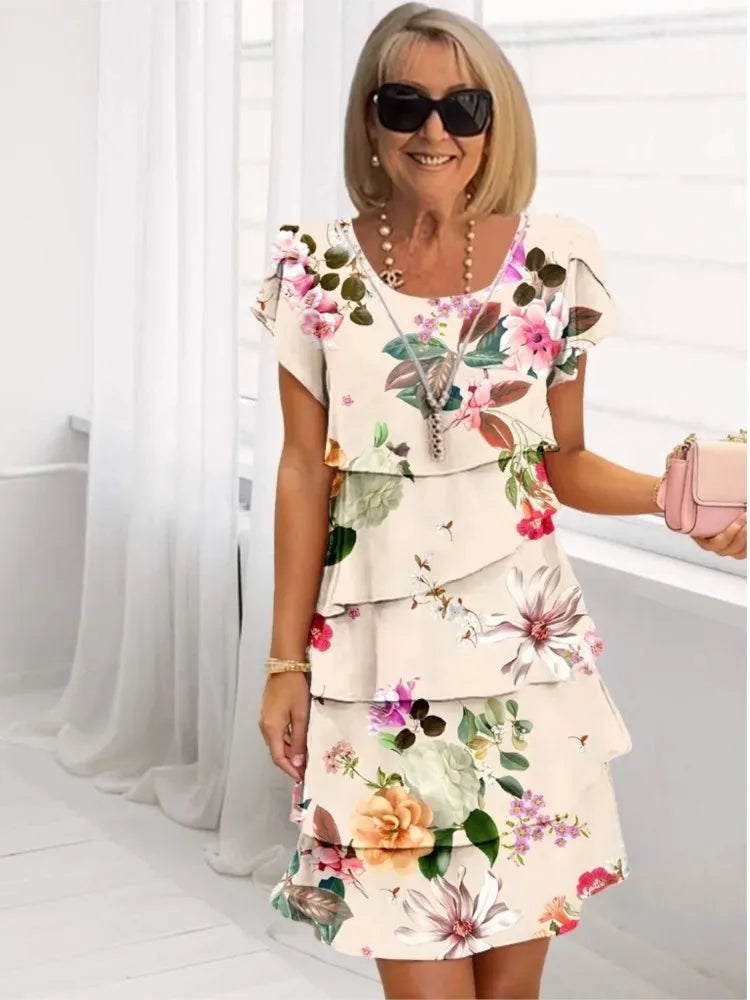Camille – Abito elegante fluido con volant