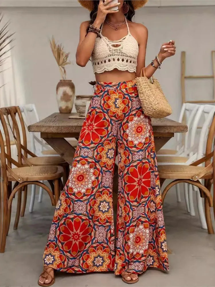 Marta | Pantaloni Floreali Boho
