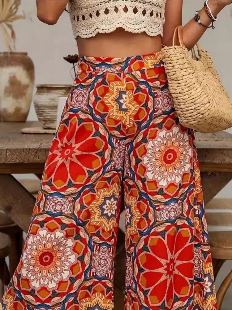 Marta | Pantaloni Floreali Boho