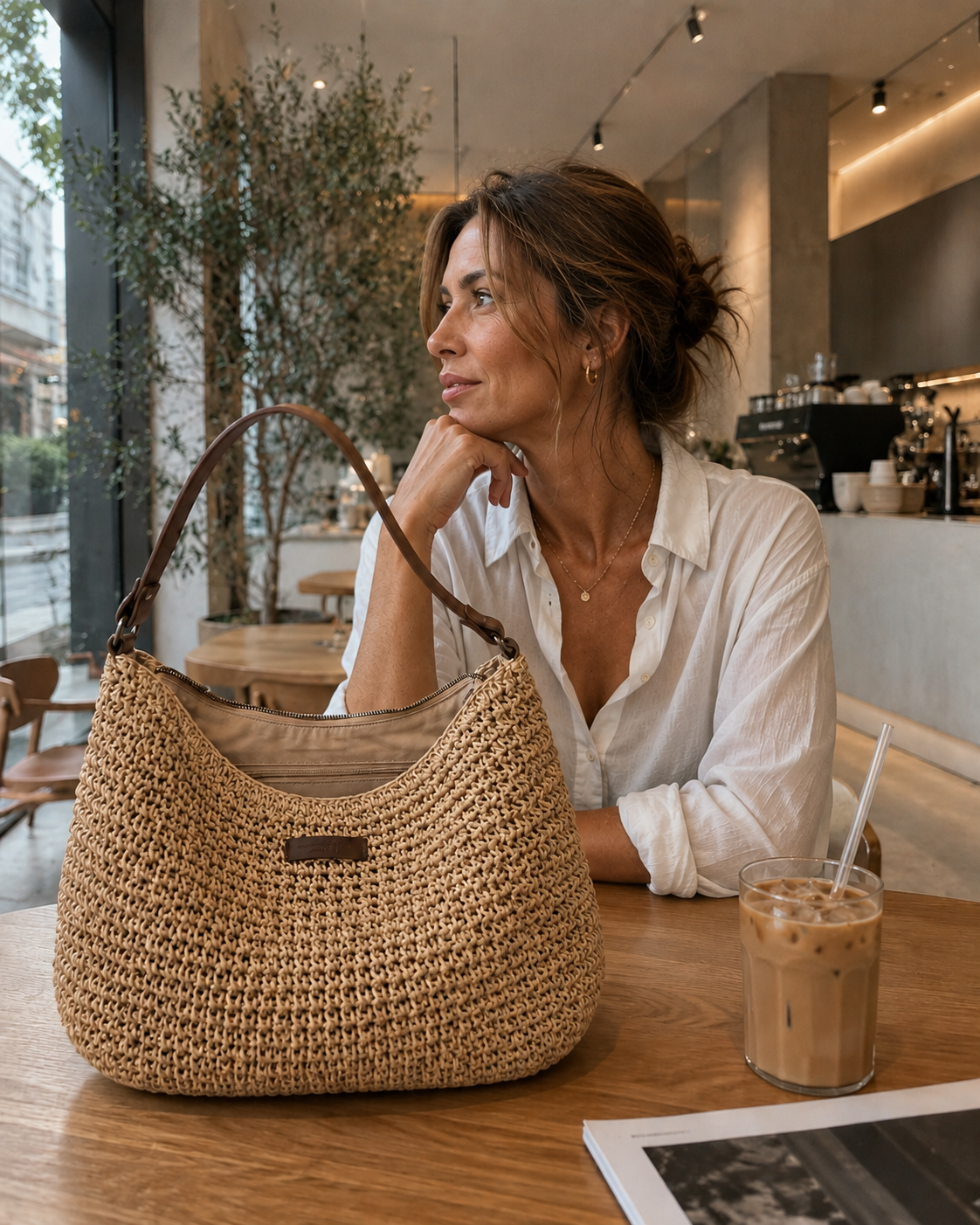 Simona | Borsa Intrecciata Capiente