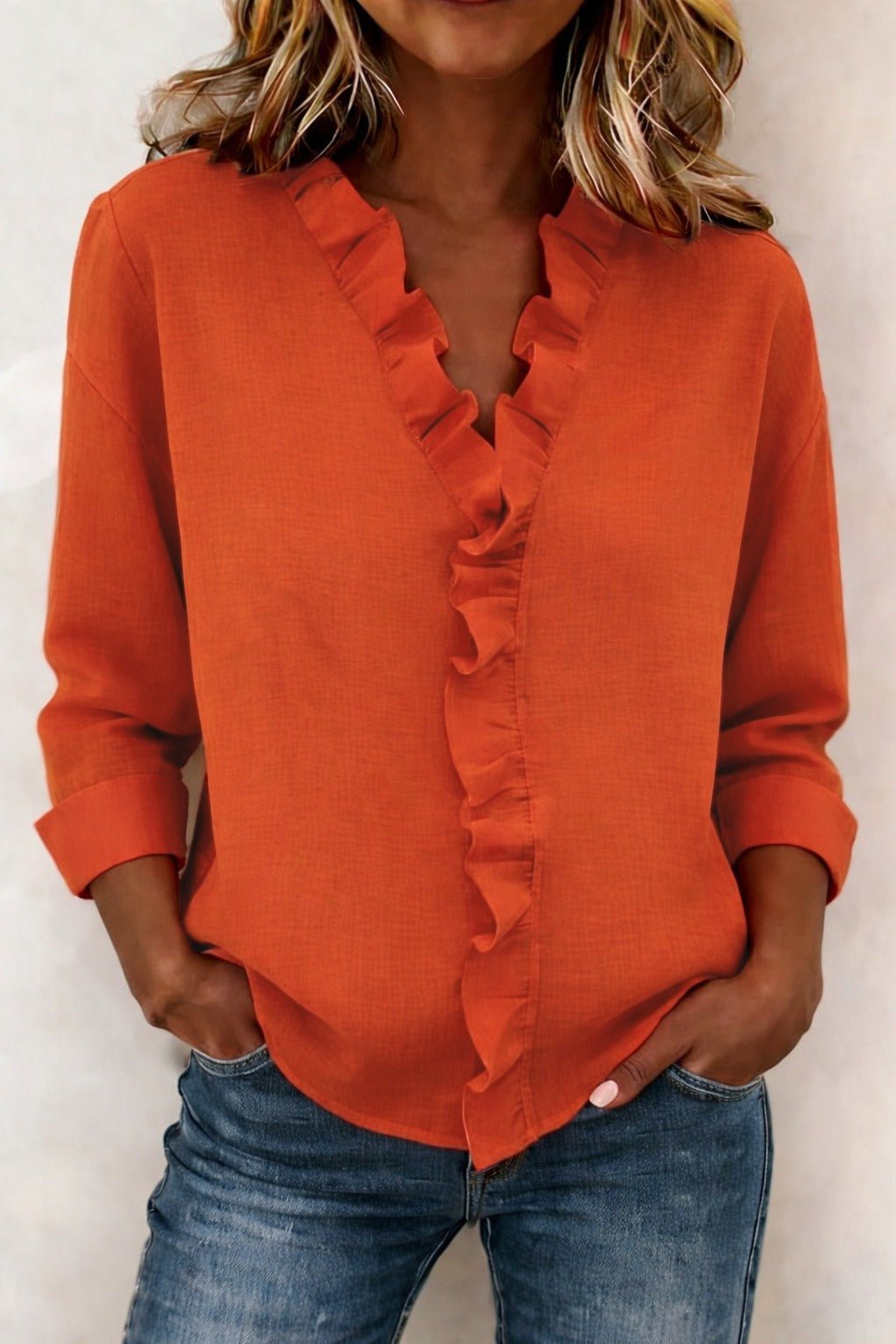 BELLA | BLUSA CON VOLANTES