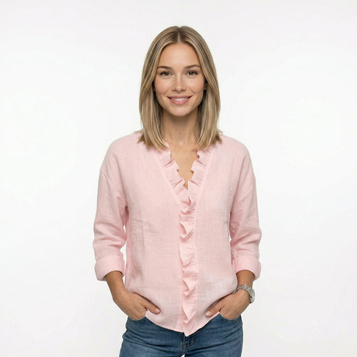 BELLA | BLUSA CON VOLANTES
