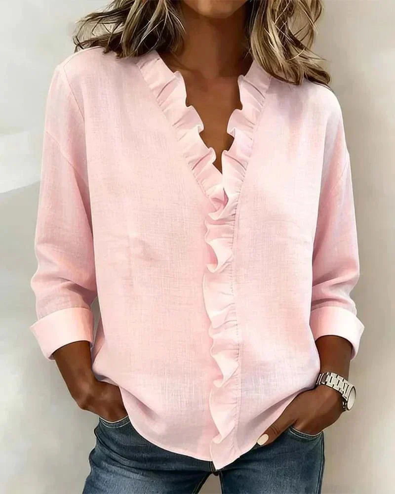 BELLA | BLUSA CON VOLANTES