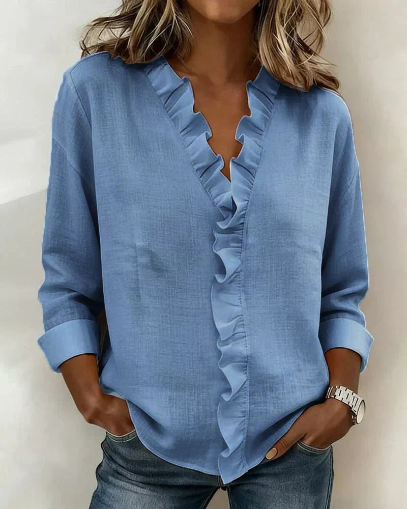 BELLA | BLUSA CON VOLANTES