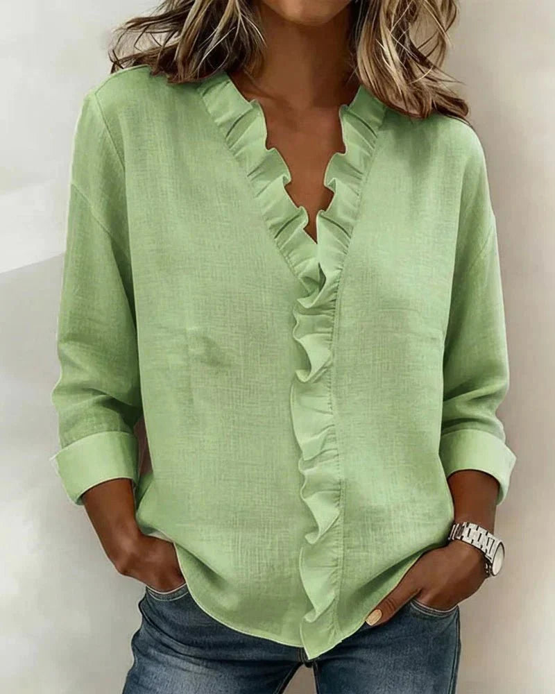 BELLA | BLUSA CON VOLANTES