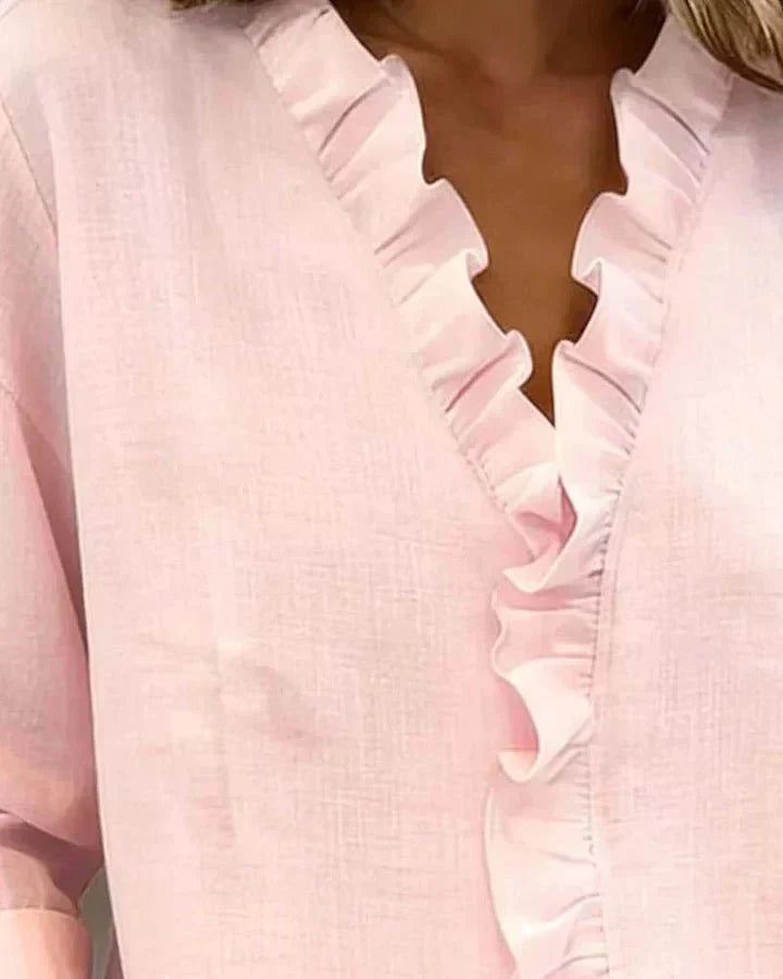 BELLA | BLUSA CON VOLANTES