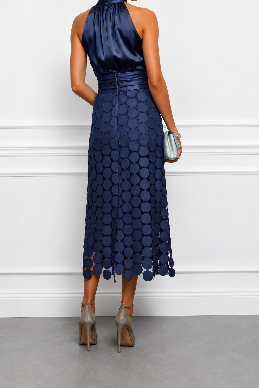 Ginevra | Abito midi elegante con applicazioni