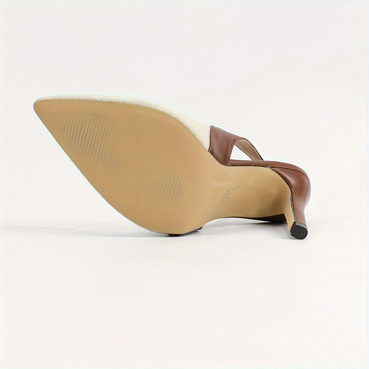 Amelia | Scarpe con tacco slingback e dettagli a contrasto