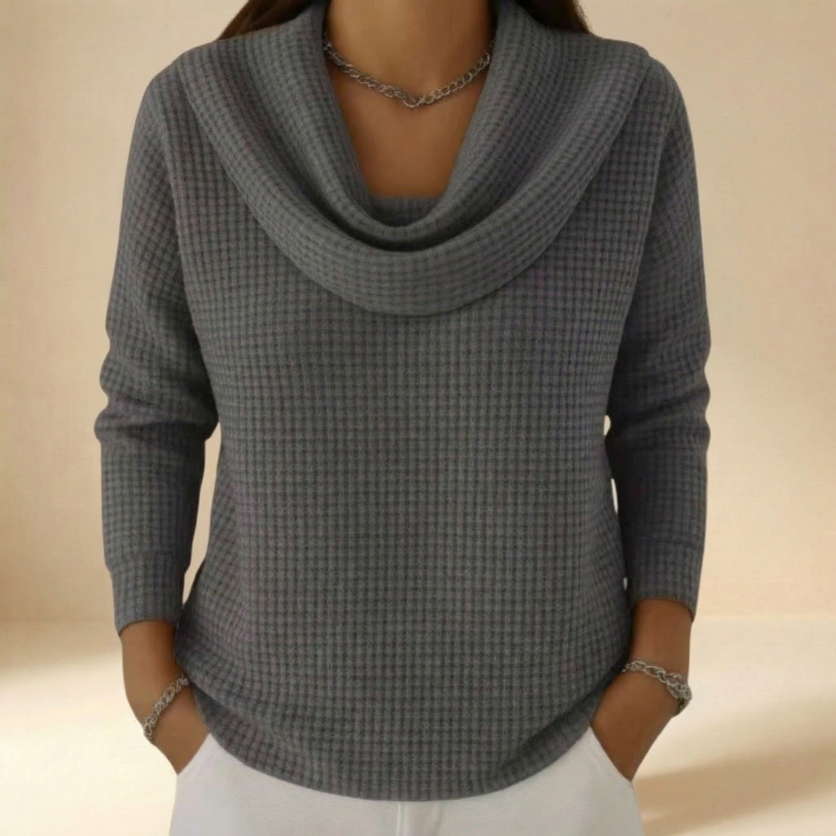 Rosa | Maglione Elegante con Collo Morbido