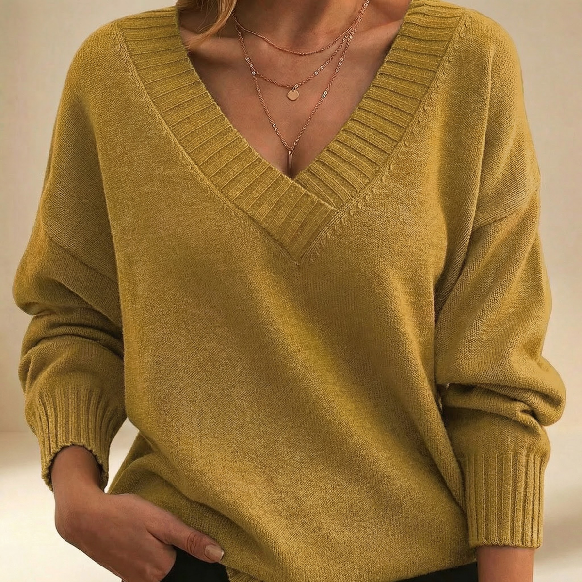 Sofia | Maglia Morbida con Scollo a V