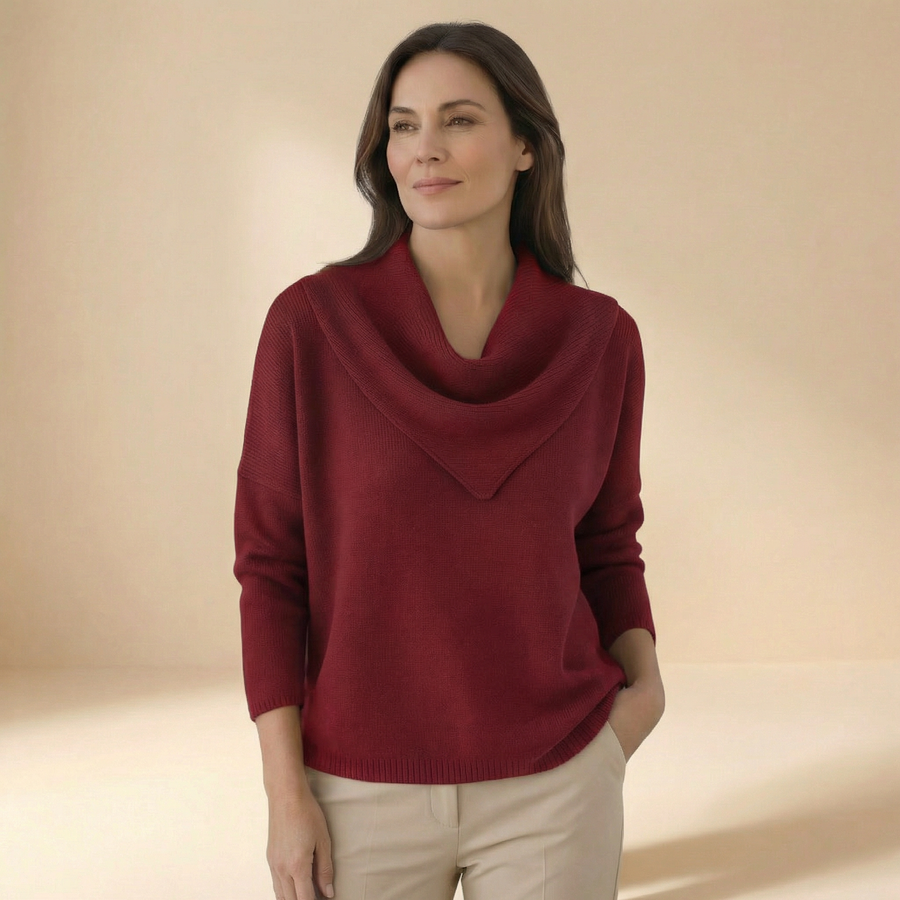 Liora | Maglia Calda con Colletto Morbido