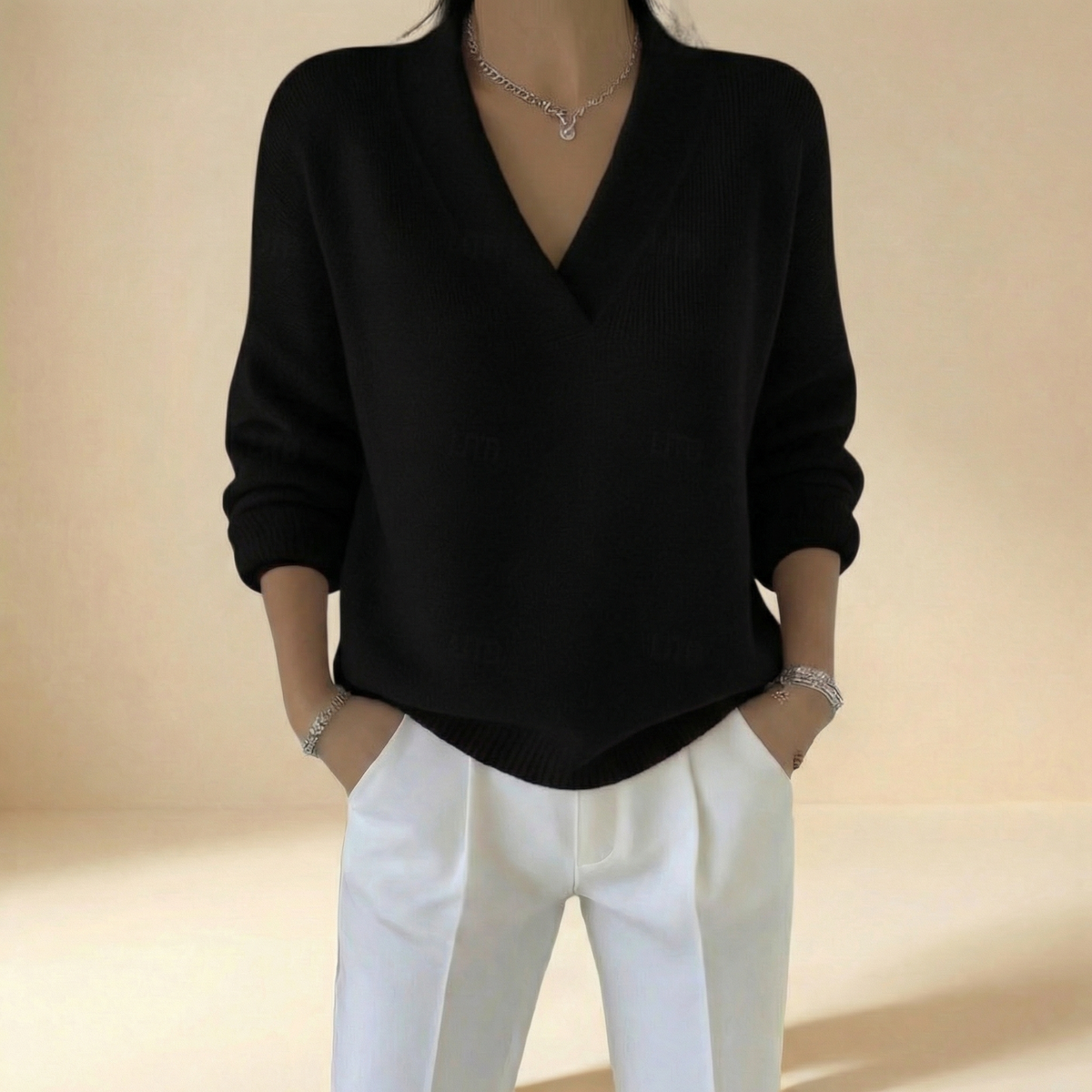 Noor | Maglia Morbida con Scollo a V
