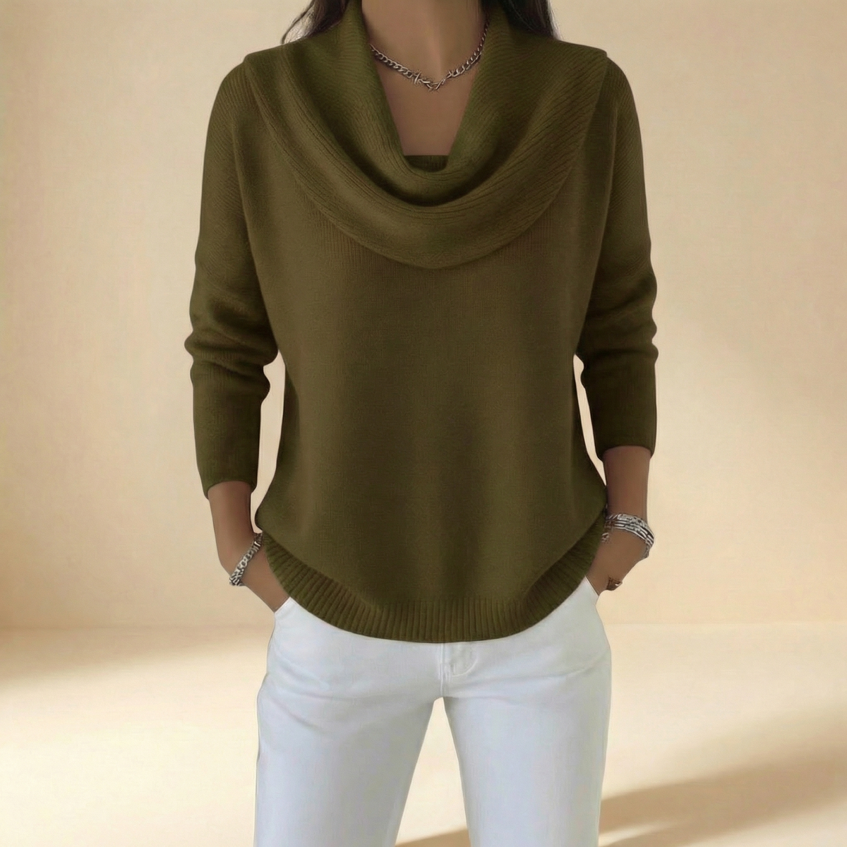 Roslyn | Maglione Elegante con Collo Morbido