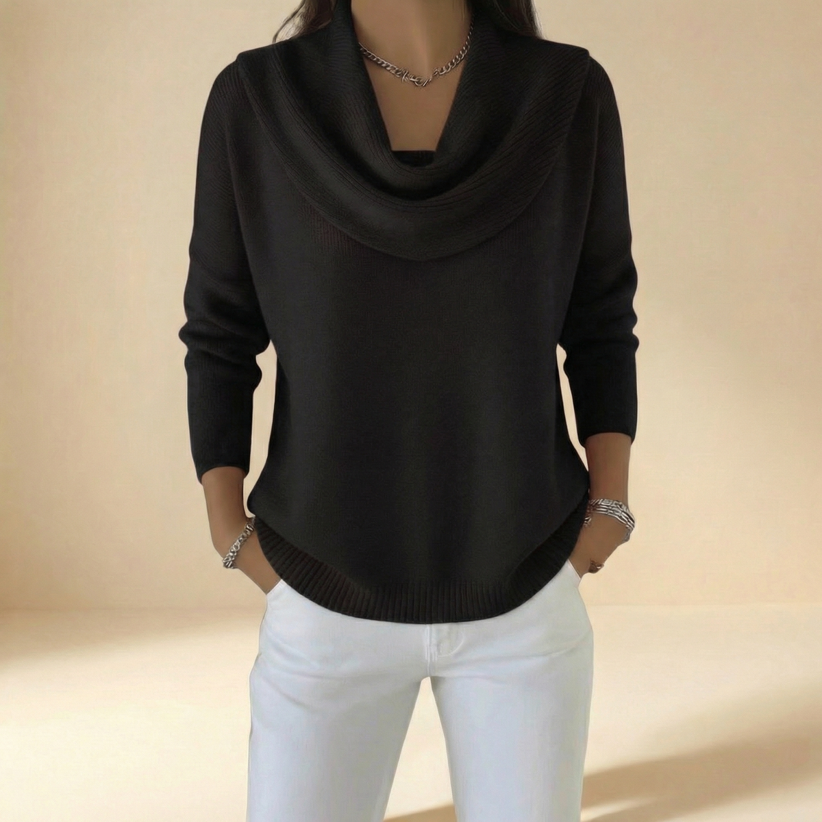 Roslyn | Maglione Elegante con Collo Morbido