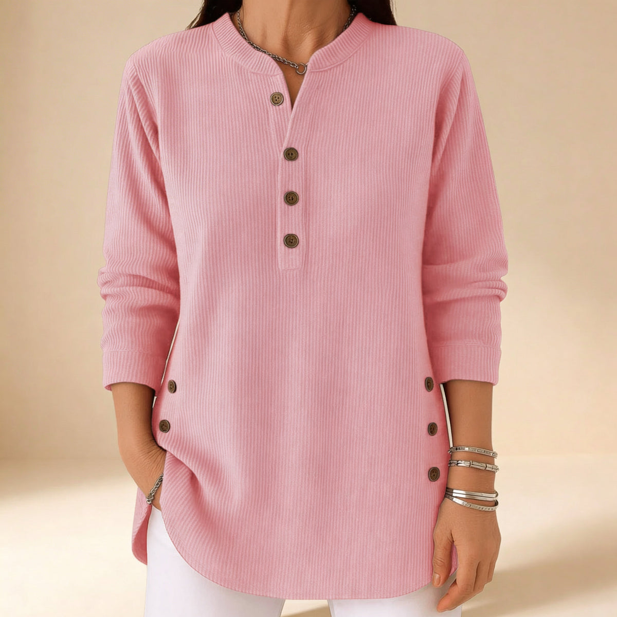 Laura | Maglia Morbida a Maniche Lunghe in Tricot