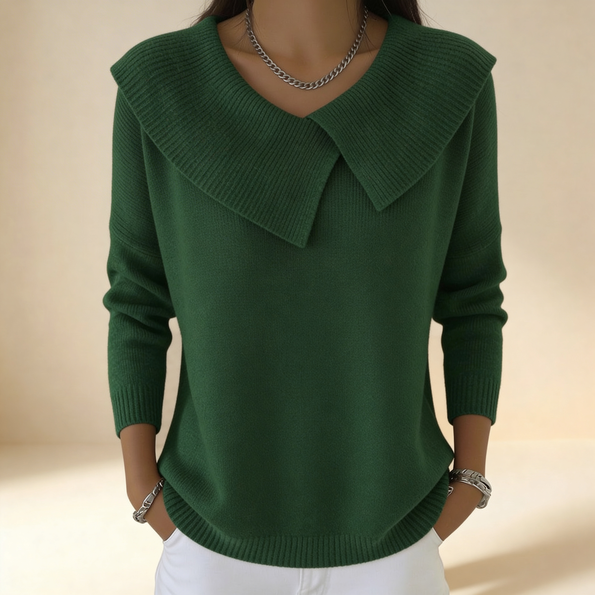 Lucia | Maglia Calda con Colletto Morbido