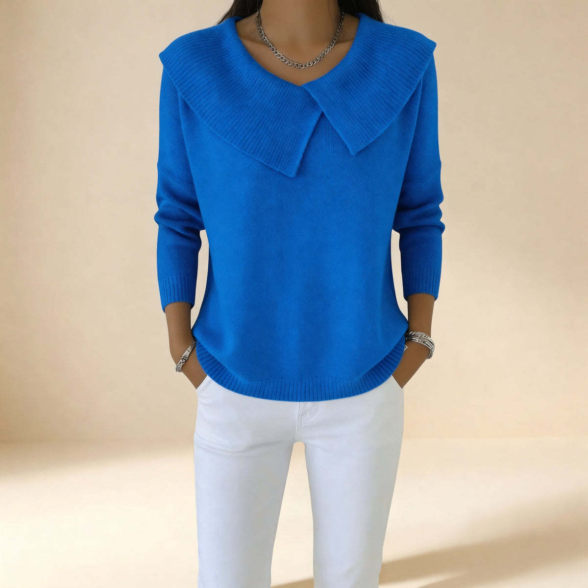 Lucia | Maglia Calda con Colletto Morbido