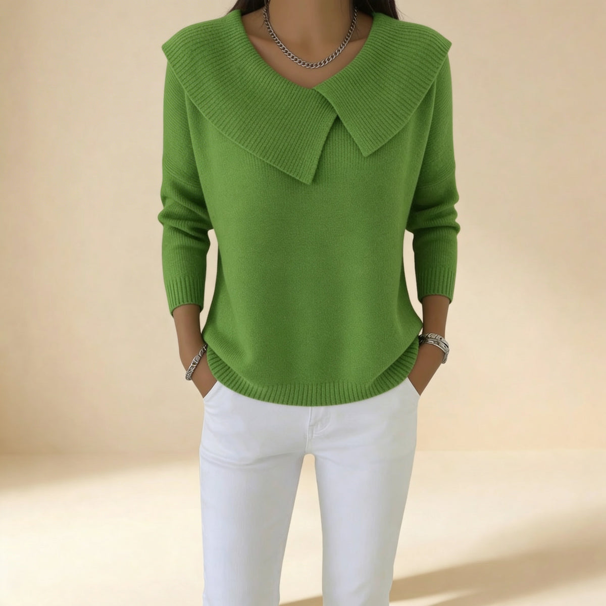 Lucia | Maglia Calda con Colletto Morbido