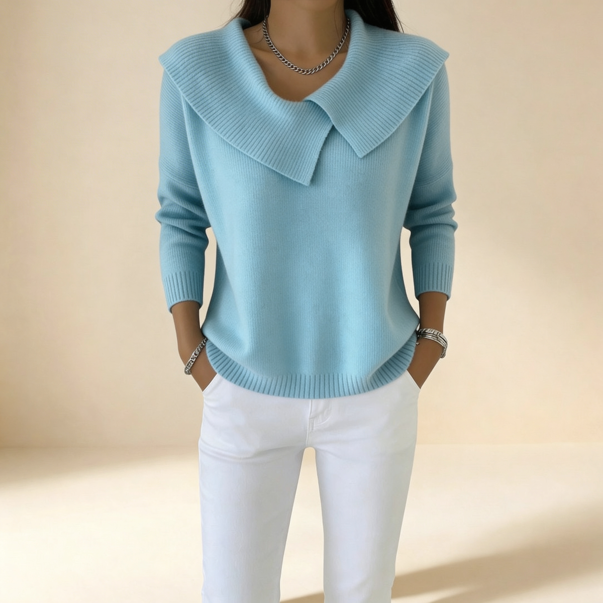 Lucia | Maglia Calda con Colletto Morbido