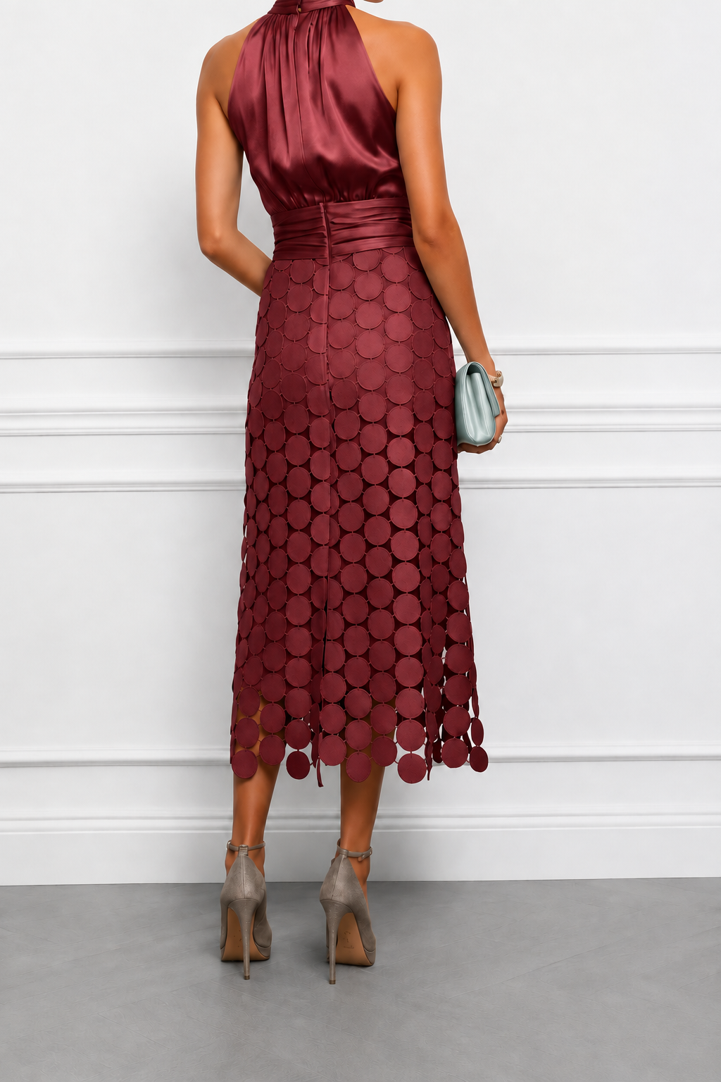 Ginevra | Abito midi elegante con applicazioni