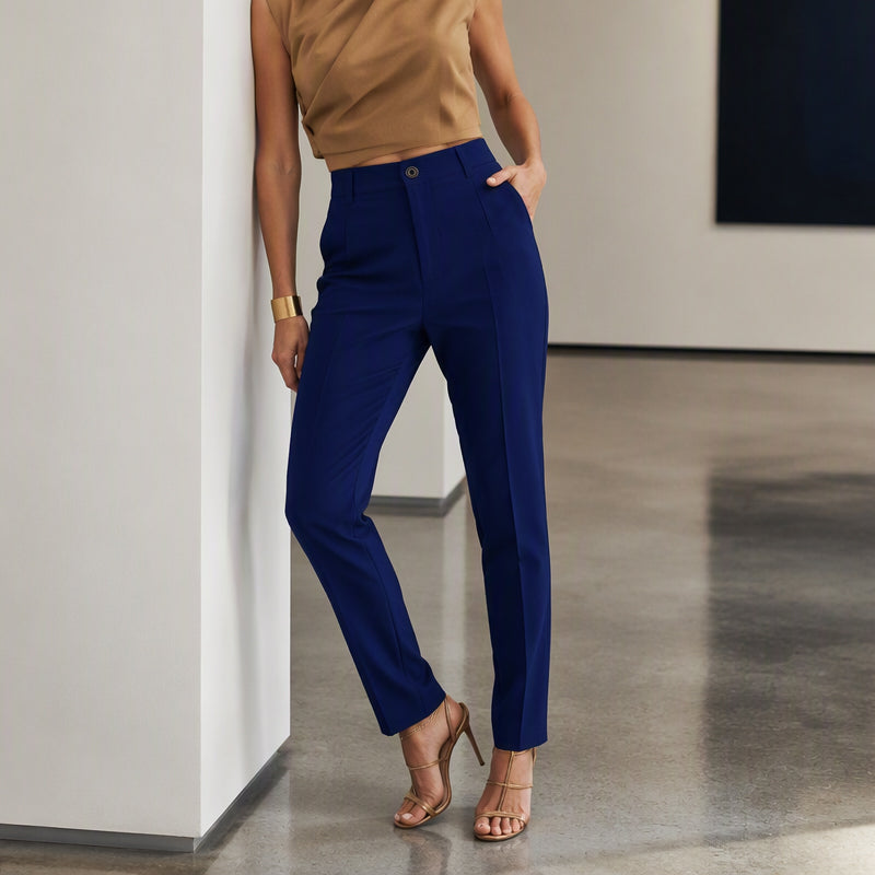 Valentina | Pantaloni Eleganti Vita Alta Cropped