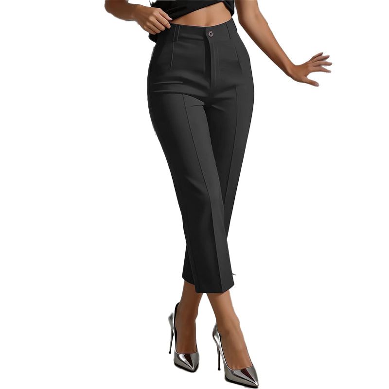 Valentina | Pantaloni Eleganti Vita Alta Cropped