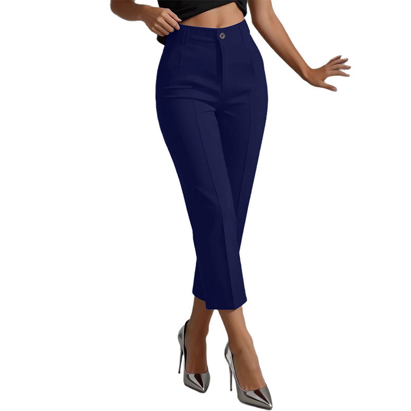 Valentina | Pantaloni Eleganti Vita Alta Cropped