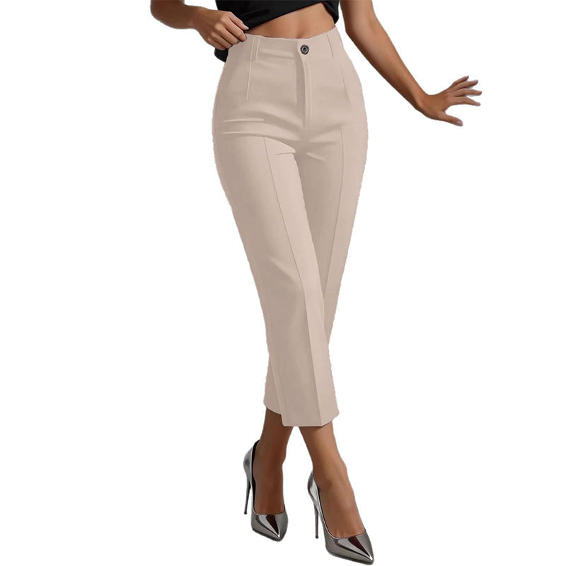 Valentina | Pantaloni Eleganti Vita Alta Cropped